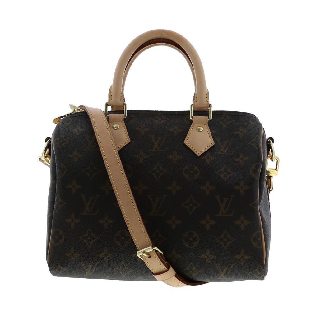 LOUIS VUITTON Speedy Bandolier Bag Shoulder Messenger Monogram Brown